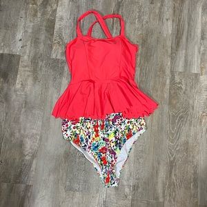 High-waisted Tankini